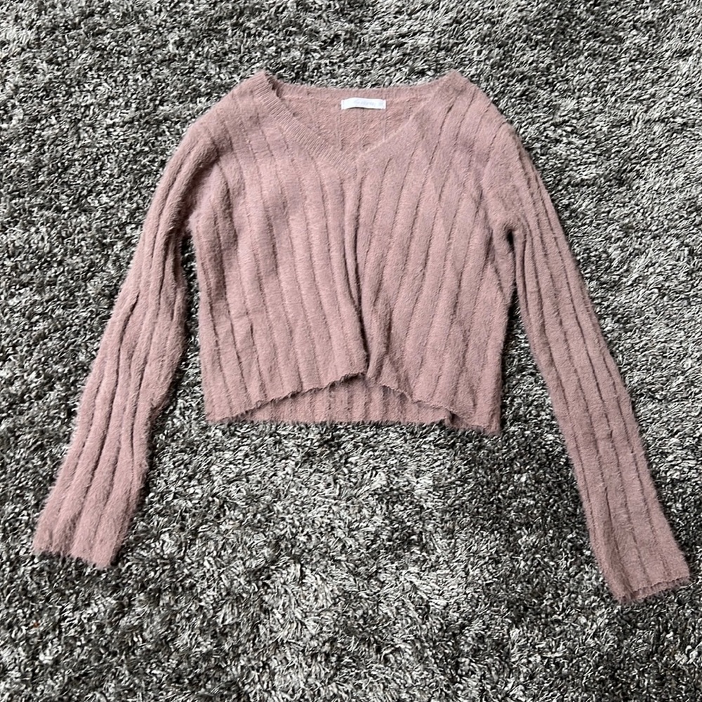 Taupe sweater from six/fifty